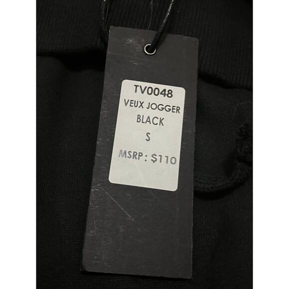 Si Tu Veux Black Men’s Superstack Sweatpants Size Small - Picture 3 of 5